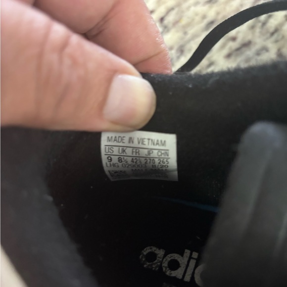 Adidas ZX 1K BOOST CORE BLACK / CLOUD WHITE / BLACK SILVER METALLIC Size 9 - Picture 9 of 10